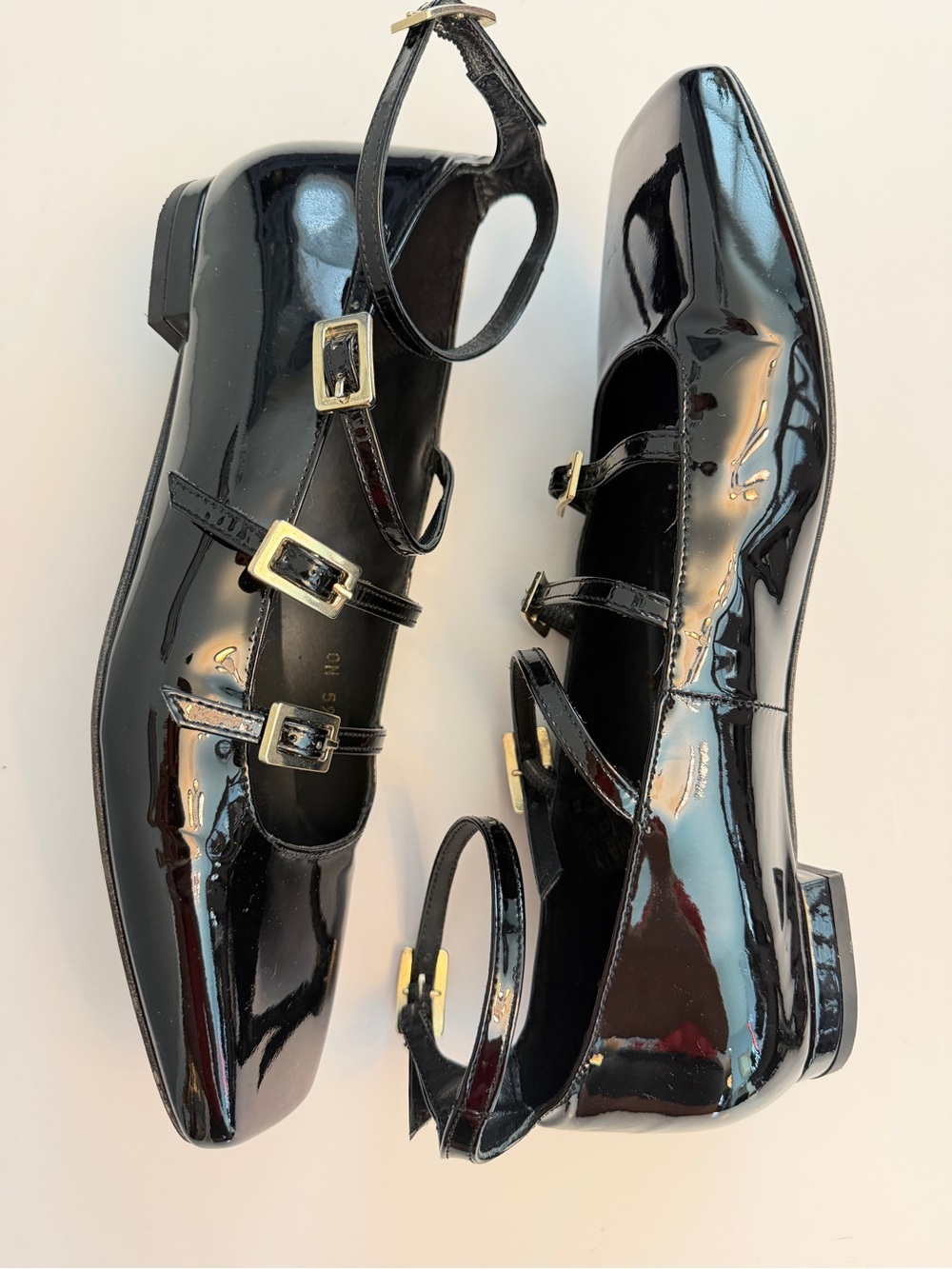 ALOHAS Luke Black Patent Ty Leather Ballet Flats, Size 40/US 10 (fits like 9.5) - Picture 6 of 10